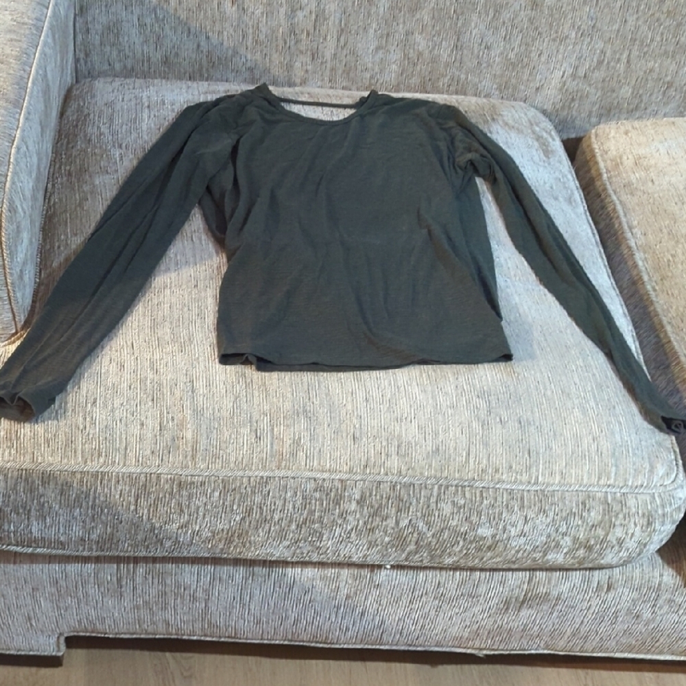 Dark Green Long Sleeve Top